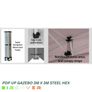 Heavy Duty Pop Up Gazebo Steel 40mm Hex 3m x 4.5m Image 7