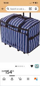 Extra large rolling Sewing Machine case