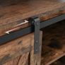 New TV Display Unit With Sliding Barn Doors - FREE P&P Image 3