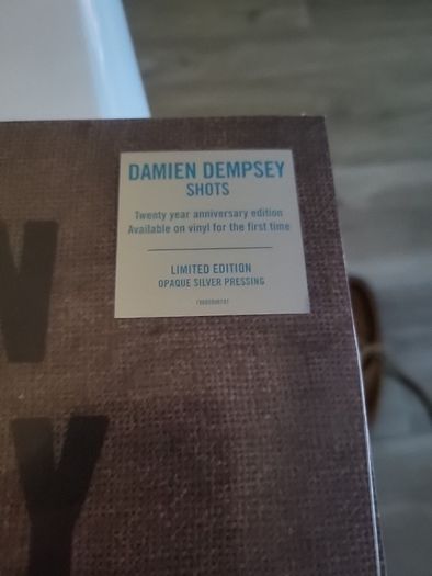 Damien Dempsey Shots vinyl and signed lyric card