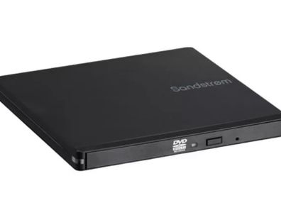 Sandstrom Sedvdbk26 Ultra Slim External Cd/dvd Writer - Black
