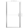Shower Door Tempered Glass 100x178 cm Image 5