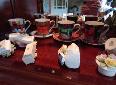 cups and saucers