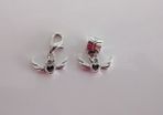 Angel Wings Charm - Pandora Style / Lobster Clasp