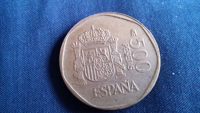 500 Spanish Peseta Coin. 1989.