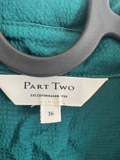 dark green blouse