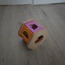 Educational Wooden toys. Hexagonal shape sorter, Tower Ring sorter and Beads Image 4