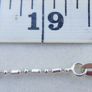 Vintage Sterling Silver 925 Tube and bead chain , Silver necklace , Minimalist jewelry, length 20" - 2,86g Image 8