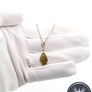 Vintage 925 Sterling Silver & Natural Green Amber Necklace Image 7