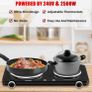 Electric Hot Plate, 2500W Portable Electric Stove,Double Hot Plate, Burner for cooking,Cooktop for Dorm Office Home Camp, Compatible with All Cookware (FREE POSTAGE) Image 4
