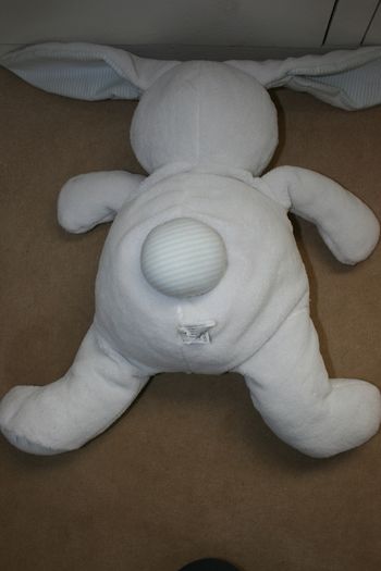 Tommy Hilfiger Large White Bunny with Rattle Like New