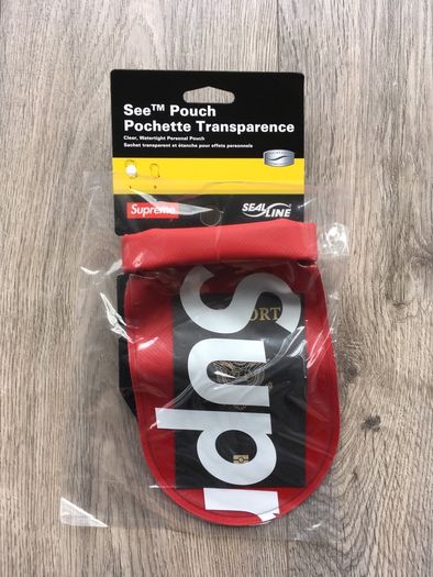 Supreme Sealine See Pouch Red Large SS18