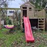 Wooden Playhouse with Slide & Climbing Frame Image 7