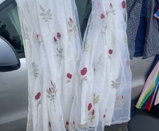 Rose curtains - medium size