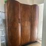 antique walnut wardrobe 1930s Image 2
