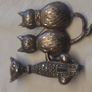 Vintage Marcasite cat brooches x 2 Image 3