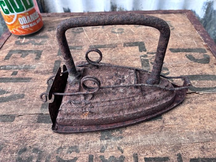 Old iron with cover
