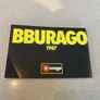 Burago Model Cars Catalogue Year 1987 Image 2
