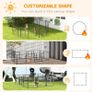 12 Panels Heavy Duty Puppy Playpen, for Small Dogs, Indoor and Outdoor Use - Silver Image 2