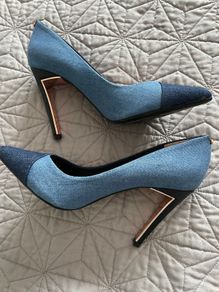 Ted Baker Blue Denim Court Shoes-Size 36 - New in Box