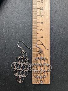 Silver earrings