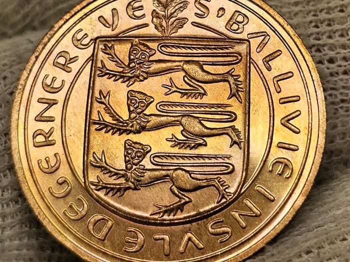 Guernsey Proof 1956 Double Coin Set Scarce Stunning Gem Coins