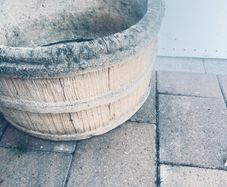 concrete garden pots