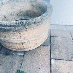 concrete garden pots
