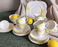 Vintage Royal Grafton Hand-Painted Fine Bone China Tea Set 19 Pieces