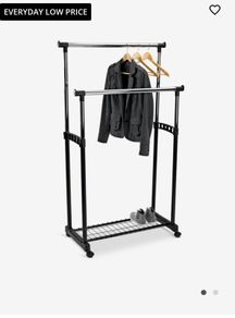 Double clothes rail