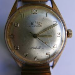 Vintage Men's STAER 17 Jeweles Incabloc Antimagnetic Watch, the watch works well and keeps time