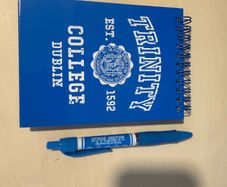 Official Trinity College Dublin (TCD) Stationery Set - Notebook & Pen (Brand New)