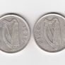 Ireland, 2 x 1939 Florin, 2/-, 75% Silver Coins, coins seem to be cleaned (No: 454) Image 2