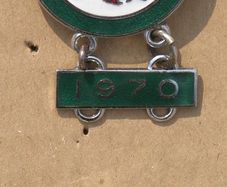 Rare Motorcycle Memorabilia - Dragon and Shamrock Rally Badges