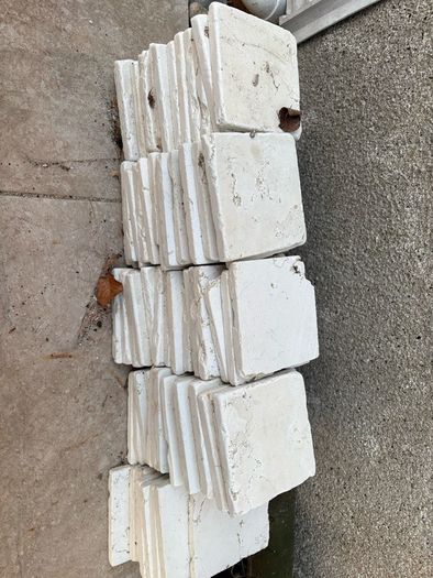 white tiles