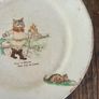 Antique 1930s Arklow Pottery green stamp Puss in Boots small side plate Image 4