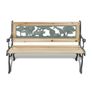Garden Bench | Bronze and Wood | Wood and Iron | 84 cm Image 2