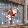 Christmas Window Clings, 218 Pcs Christmas Window Stickers, 10 Sheets Reusable Xmas Window Decals with Santa Claus Reindeer Snowman, Double-side Xmas Snowflake Window Clings for Winter Party Supplies (FREE POSTAGE) Image 7