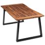 Dining Table Solid Acacia Wood 180x90 cm Image 3