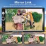 Stereo Double Din Car Radio Bluetooth with Rear View Camera 7 Inch Touch Screen FM Radio with USB TF AUX, Mirror Link for Android/IOS Smartphone + Remote Control + Frame (FREE SHIPPING) Image 4