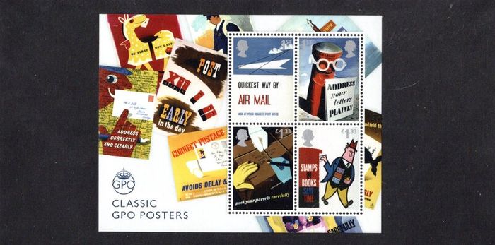 2016 Great Britain Royal Mail Miniature Sheets Pack with all miniature sheets issue in the year Mint Never Hinged (MNH)