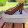 Vintage Roland Cartier Suedette Heels, Size 4 UK, 37 EU Brand New/Vintage, AV Image 5