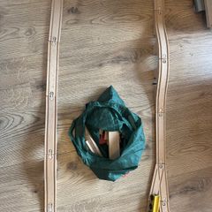Wooden Train set with small magnetic train