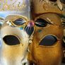 Vintage Venetian Hand Painted Wall Hanging Carnival Mask. Image 6