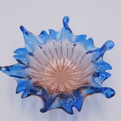 Murano Glass Blue Bowl