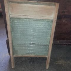 Vintage Glass Washboard
