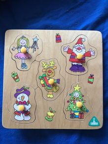 ECL small wooden Xmas puzzle