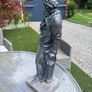 Large heavy garden statue of Beethoven, metal, D18 Image 6