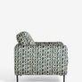 Next Armchair- Dark Navy Pattern Velvet Image 7