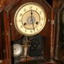 Victorian Walnut Shelf Clock. - (works well and keeps time) 9" x 5" H-9,4" Image 9